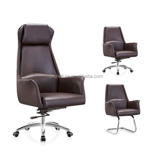 Silla de Oficina Ejecutiva Ergonómica, Giratoria, de Cuero PU, Respaldo Alto, para Gerentes - Product Image 2