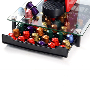 Hiện Đại Rõ Ràng Plexiglass Nespresso Capsule Drawer Cà Phê Pod Chủ Hiển Thị Đứng Cà Phê Pod Lưu Trữ Ngăn Kéo - Product Image 6