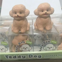 Jouets de décompression en forme de chiot Teddy, blocs de construction musicaux à rebond lent, jouets décoratifs mignons
