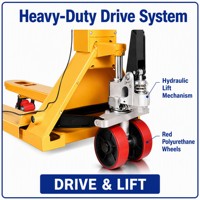 Hydraulischer Palettenhubwagen 1.5 mit 3 Tonnen Wiegefunktion, elektronischer manueller Palettenhubwagen, Hand-Elektro-Hubwagen mit 3000 kg, 2 Tonnen Hubwagenwaage