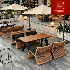 Mesas y Sillas <span class=keywords><strong>de</strong></span> Exterior Resistentes al Viento Estilo Influencer para Patios, Jardines, Cafeterías, Bares, Tiendas <span class=keywords><strong>de</strong></span> Té con Leche y Locales <span class=keywords><strong>de</strong></span> Bebidas - Product Image 4