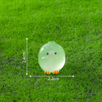 En gros Personnalisé Micro Paysage Créatif Mignon Lumineux Orange Fruits Poulet Jardinage Ornement Accessoires Ornement De Bureau