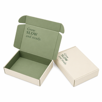 Cajas de Cartón para Envíos con Solapa Verde Personalizadas, Se Pueden Imprimir con un Logotipo, para Cajas de Regalo con Logotipo