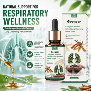 Gouttes d'herbes de Cordyceps Sinensis prêtes à être expédiées, 30 ml, complément pour la santé respiratoire, marque privée OEM - Product Image 2