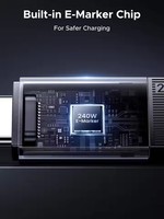 Kabel USB C UGREEN 240W GEN2 10Gbps 4K 60Hz Output Video Pengisian Cepat Kabel Data 3.3ft Kabel Transmisi Data USB3.2