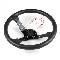 Volant de course en PU à déport profond de 350 mm, en aluminium à 3 branches, universel pour kart de drift et simulateur de course, direct usine OEM