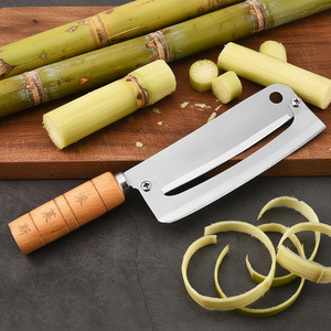 Coltello da Sbucciatura in Acciaio Inox 2CR13 con Manico in Legno, Pelapatate Multifunzionale per Ananas, Coltello per Frutta Modello <span class=keywords><strong>F52</strong></span> - Product Image 1