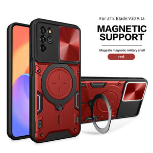 Para <span class=keywords><strong>ZTE</strong></span> <span class=keywords><strong>Blade</strong></span> <span class=keywords><strong>V30</strong></span> <span class=keywords><strong>Vita</strong></span> A31 Plus Car Mount Ring Stand Back Cover Slide Window Camera Protection Armor Phone Case - Product Image 3