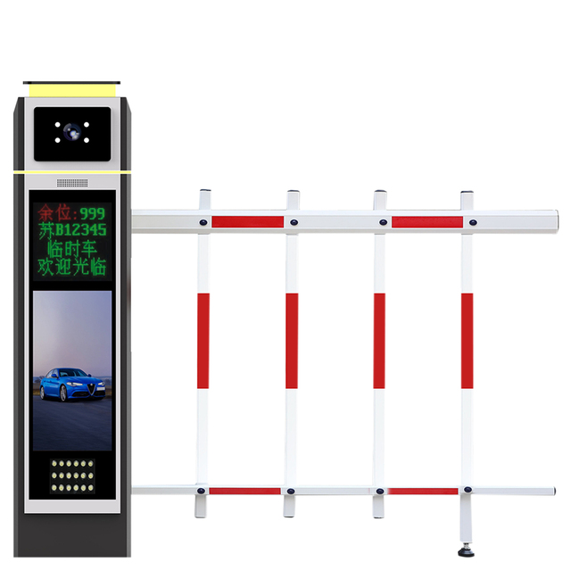 Tengda Supply DC Brushless Automatic Driveway ALPR ANPR LPR Camera System With Parking Barrier Gate for Exit and Entrance