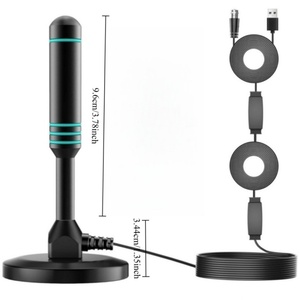 NUEVA Antena <span class=keywords><strong>de</strong></span> <span class=keywords><strong>TV</strong></span> con Ventosa 4k 720P 1080P, Antena <span class=keywords><strong>de</strong></span> <span class=keywords><strong>TV</strong></span> Digital para Interiores y Exteriores DTMB DVB-T HDTV, Base Magnética con Amplificadores <span class=keywords><strong>de</strong></span> <span class=keywords><strong>Señal</strong></span> - Product Image 2