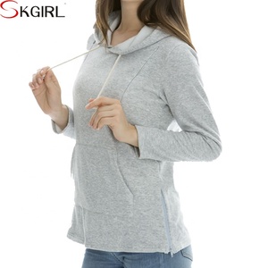 <span class=keywords><strong>Chemisier</strong></span> 100% coton pour maman et bébé, top d'<span class=keywords><strong>allaitement</strong></span> à manches longues, sweat à capuche, vêtements de maternité, collection hiver et automne 100% - Product Image 4