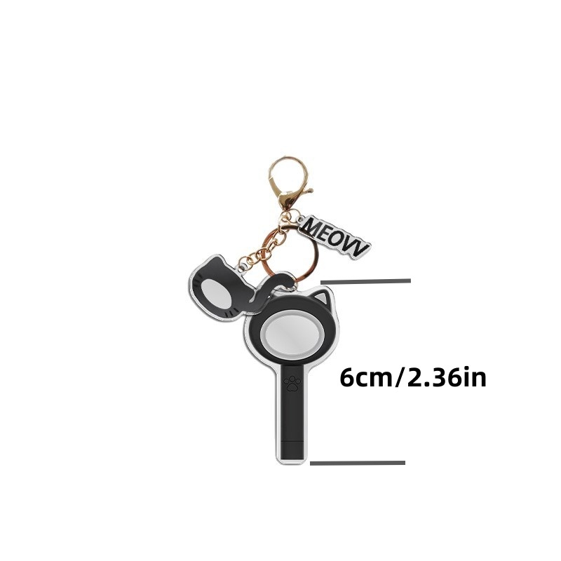 KPOP MEOVV Keychain Bag Charms Pendant Accessories Cat Claw Light