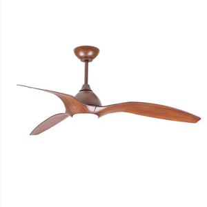 Ventilador de Techo LED Moderno con Luz de 52 Pulgadas, 3 Aspas, Alta Calidad, Resistente a la Humedad, Control Remoto, Motor de CC, Cuerpo de Lámpara de Hierro y ABS - Product Image 1