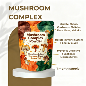 Complesso Nutrizionale di Funghi 10 in 1 in Polvere con Estratti di Criniera di Leone, Reishi, Cordyceps, Chaga, Coda di Tacchino - Product Image 4
