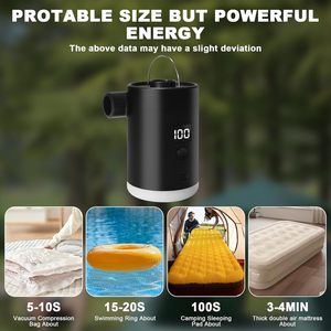 Pompe à air électrique légère et compacte avec éclairage pour matelas <span class=keywords><strong>de</strong></span> camping, flotteurs et sacs <span class=keywords><strong>de</strong></span> rangement - Product Image 3