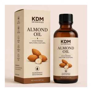 Huile de graines d'amande pressée à froid, huile végétale nourrissante pour le cuir chevelu, massage cutané, aromathérapie, formules cosmétiques et bien-être - Product Image 1