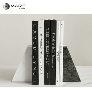 <span class=keywords><strong>Pierre</strong></span> <span class=keywords><strong>de</strong></span> marbre naturel moderne <span class=keywords><strong>de</strong></span> style nordique pour salon journaux magazines support salle d'étude serre-livres <span class=keywords><strong>de</strong></span> bureau - Product Image 3