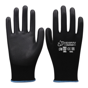 XINGYU Lightweight Anti-Static Polyester Work <strong>Gloves</strong> Extreme <strong>Grip</strong> Safety Mechanic Touch Screen Friendly PU Coated <strong>Gloves</strong> - Product Image 1