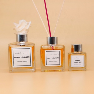FEGNJUN-botella de cristal con tapa dorada y ratán para <span class=keywords><strong>perfume</strong></span>, difusor de lujo, 50ml, 150ml, 200ml - Product Image 6