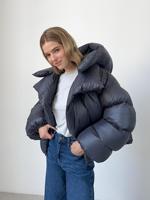 Manteaux Courts Doudoune Épaisse Couleur Unie Grande Taille Femme, Veste Bulle Rembourrée Hiver Décontractée Femme