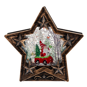 Nouvelle lampe en cristal en forme d'étoile à cinq branches pour Noël 2024, artisanat en plastique, décoration de Noël, cadeaux - Product Image 6