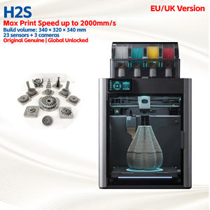 Imprimante 3D grand volume EU/UK Bamboo <span class=keywords><strong>Lab</strong></span> H2s 340 * 320 * 340 mm, machine Core-XY haute vitesse - Product Image 1