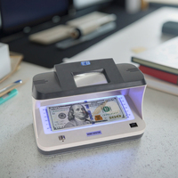 Détecteur UV de devises professionnel DC-2089P, scanner portable de détection de contrefaçon, vérificateur de billets avec lumière LED pour la vente en gros et au détail