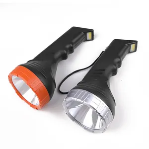 Large Light Cup Strong Light Tactical P50 Flashlight TYPE-C Rechargeable 5 Modes IPX4 Built-in Battery XHP50 COB Flashlight