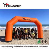 Arche gonflable personnalisée pour course sportive en plein air, ligne de départ/arrivée pour marathon, promotion d'événements, exposition, livraison rapide