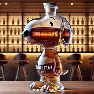 Moderna Botella <span class=keywords><strong>de</strong></span> Whisky <span class=keywords><strong>de</strong></span> Vidrio <span class=keywords><strong>de</strong></span> Borosilicato con Diseño <span class=keywords><strong>de</strong></span> Perro Salchicha, Sellada, para Vino Espumoso, Regalos para el Hogar y Negocios - Product Image 3