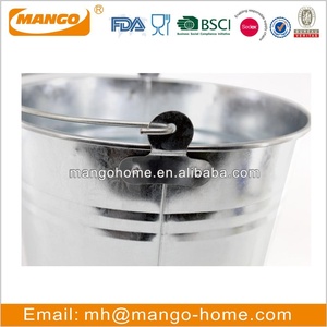 Kim Loại Tròn Trang Trí Xô Thép Mạ Kẽm Xô Vườn - Product Image 6