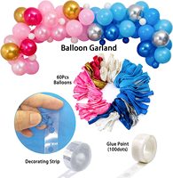 Ensemble de décoration de fête de révélation de sexe garçon ou fille, bleu argent rose Or ballons Kit de guirlande d'arc pour Baby Shower révélation de sexe