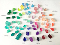 YZ gros Fusion pierre fabricant de bijoux Paraiba rubis tourmaline cristal verre pierres précieuses pierres synthétiques Quartz pierres