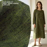 Approvisionnement direct usine Tissu 51% Lin 49% Chanvre Uni Lavé Biologique 165GSM 54/55" Poids Moyen Textile Personnalisé