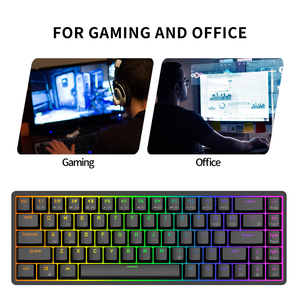 풀 블러디 아울라 미니 무선 키캡 로얄 클러지 RK837 RK G68 3모드 게이밍 기계식 키보드 RGB 60% 스위치 PCB 게이머용 - Product Image 6