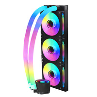 Refroidisseur liquide AIO pour CPU haute performance 120 mm avec roulement fluide en cuivre et aluminium ARGB 4 broches pour PC de jeu