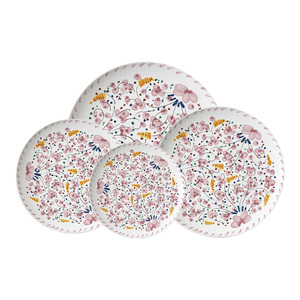 Juego de Vajilla de Cerámica Floral Rosa Romántico Personalizado, Platos de Porcelana con Calcomanías Vintage, Aptos para Lavavajillas, para Bodas y Venta al por Menor - Product Image 6