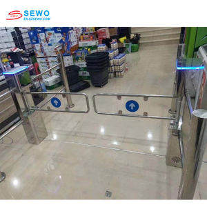 Mecanismo automático de torniquete de barrera oscilante <span class=keywords><strong>Control</strong></span> de acceso de reconocimiento facial de alta seguridad para entrada de peatones en gimnasios - Product Image 6