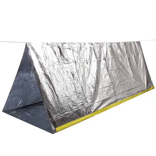 Tenda de emergência térmica Mylar para desastres ao ar livre, primeiros socorros SOS, isolamento de primeiros socorros, auxílio à vida