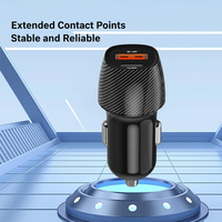 Pengisi Daya Mobil USB 48W Dual Port Tipe C PD30W QC3.0 Pengisian Cepat 12V 24V Pengisi Daya Mobil Multi Proteksi