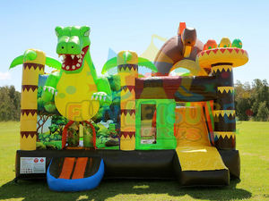 PVC personnalisé unisexe Divertissement extérieur pour enfants grenouille gonflable Combo toboggan rebondissant Château sautant & Juex Gonflables - Product Image 2