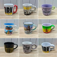 Mug en céramique souvenir touristique au design personnalisé, impression personnalisée du logo des monuments de la ville, cadeau de voyage personnalisé, tasses en porcelaine en gros