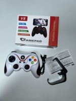 Manette de jeu sans fil intelligente V8 BT, design ergonomique, compatible avec les plateformes mobiles/Android/iOS/PC/TV, connectivité multi-plateformes