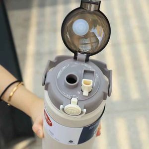 Boss Stainless Steel Vacuum <b>Flask</b> Tumbler With Lid Thermal Insulation Travel Cup Modern Design Round Shape Outdoor Use - Product Image 6