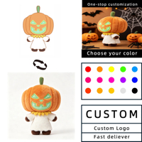 Peluche Citrouille d'Halloween Personnalisée OEM, Poupée en Peluche Jack-o'-lantern Douce pour Enfants et Adultes, Décoration de Fête et de Maison, Vente en Gros