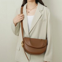 Sac bandoulière en cuir de vachette véritable pour femme, polyvalent, avec fermeture éclair, sacoche sous le bras, nouveau modèle, sacs à main pour femmes