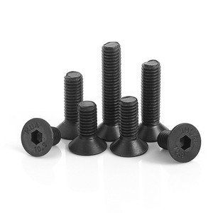 100pcs/Bag <b>M2</b> <b>M2</b>.5 M3 M4 M5 M6 Carbon Steel Hex Socket Countersunk Flat Head Cap Screw DIN7991 <b>Bolts</b> - Product Image 1
