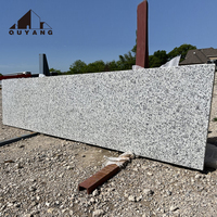 Plan de travail de cuisine en pierre naturelle polie, granit gris, dalles de granit, vente en gros QUYANG