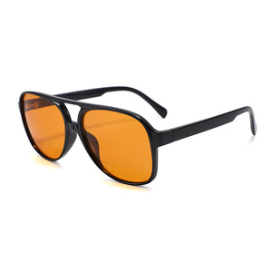Gafas de sol Conchen para hombre, montura grande, doble puente, negras, protección UV400, para conducir, viajar, moda. - Product Image 5
