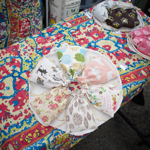 Sobres de tela de lino y algodón reciclables Midg, medicina herbaria china, bolsa de lino impresa con unidad de bolsillo de Bursa dulce, sellado de solapa - Product Image 4